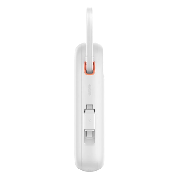 Baseus QPow 2 Powerbank 30W 10000mAh USB-C-kaapeleilla - Valkoi