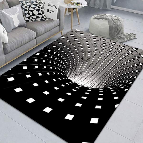 Gulvtæppe Afgrund 160 cm - illusion art