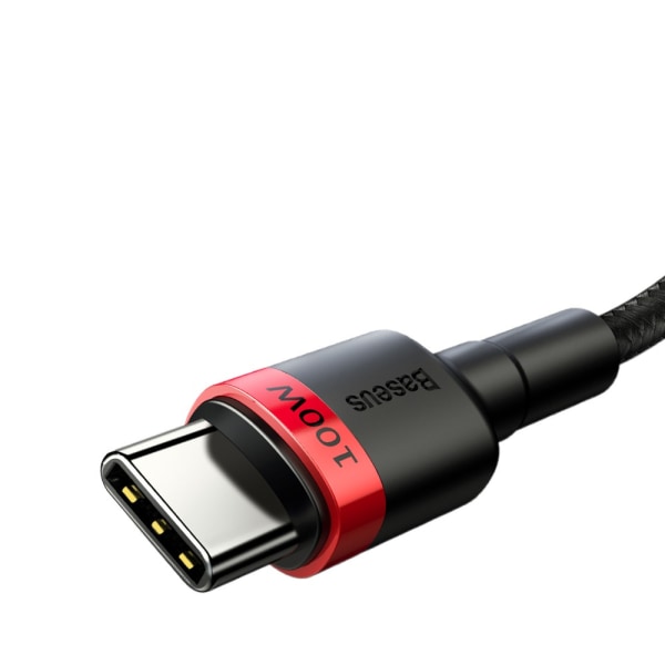 Baseus Cafule PD USB-C - USB-C 100W 5A 2 m Rød/Sort
