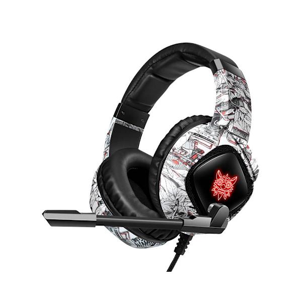 Onikuma Gaming Headset med 50 mm neodymmagnet og hukommelsessku