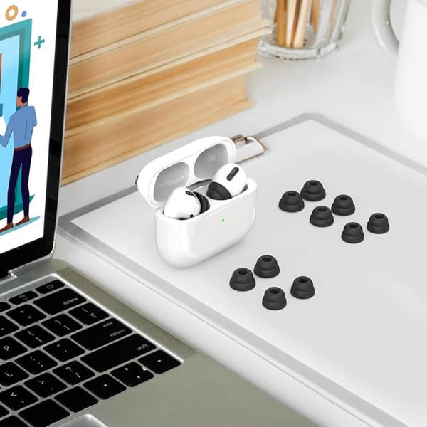 Støjreducerende ørepropper til AirPods Pro 1–2, 3 par i størrel