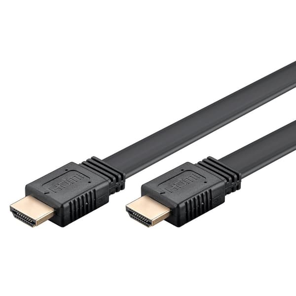 Goobay Litteä HDMI-kaapeli Ethernet 1m / HDMI 2.0 kaapeli 4K 60