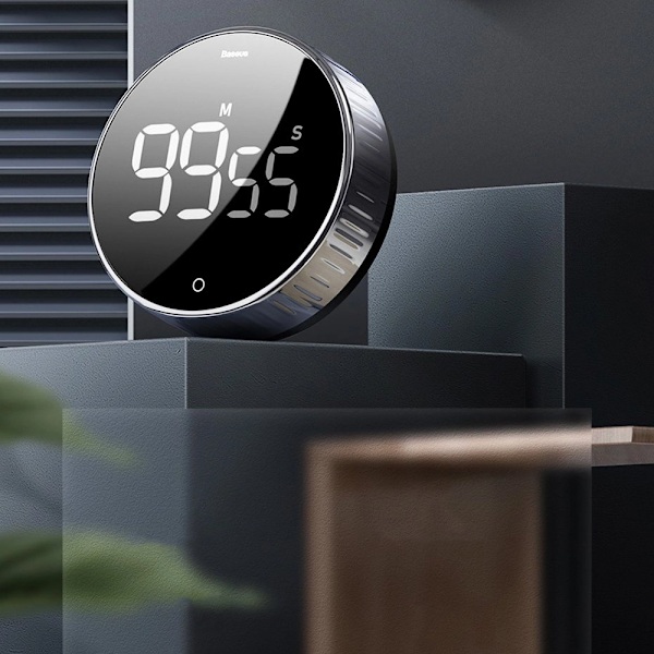 Baseus Heyo digital timer med LED-display og magnetisk montering