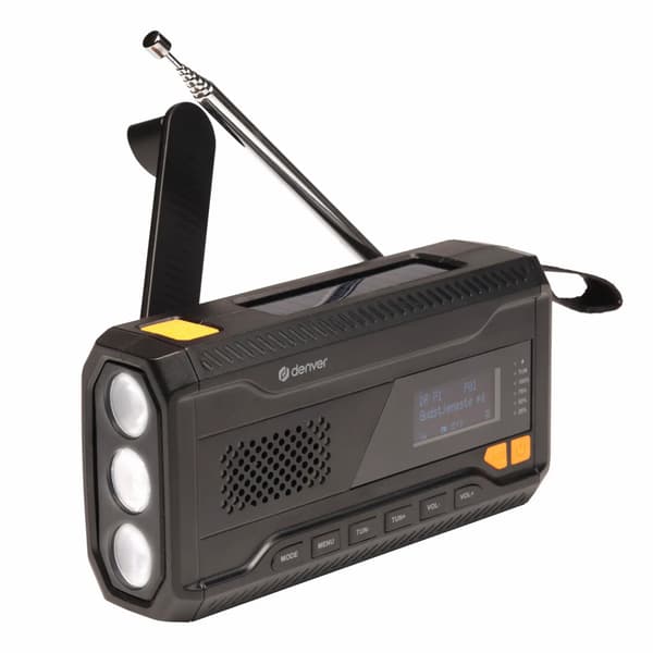 Denver SCD-2033 Håndsvingradio med solcelleopladning / DAB-radi