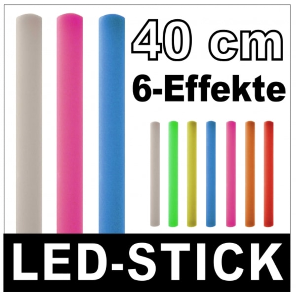 Stora Glowstick LED skumstavar 40cm