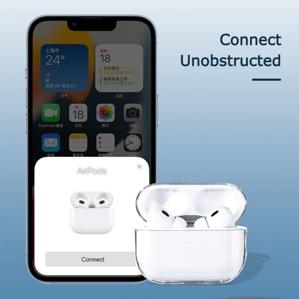 Skyddsskal till AirPods Pro 3 – Transparent