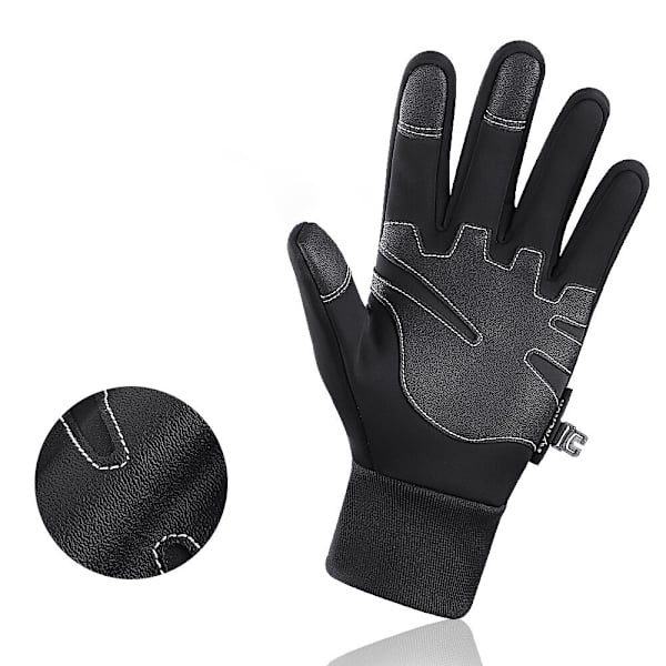 Varme sportshandsker med touch L - Sort