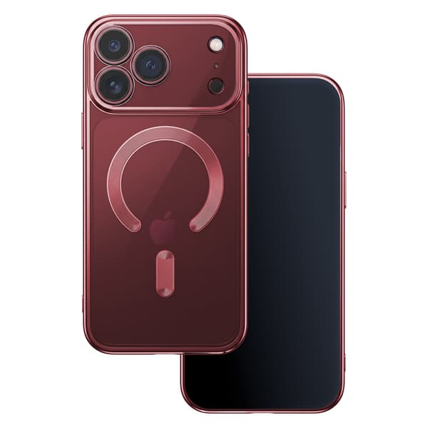Color Chrome Mag-cover til iPhone 17 Pro / 18 Pro – Mørk kirseb