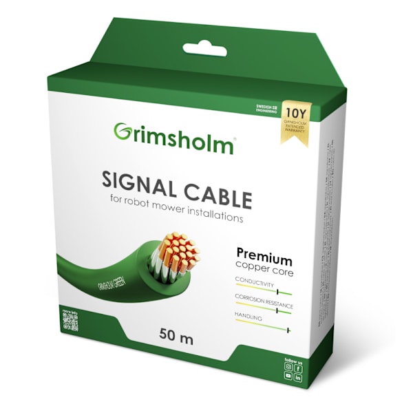 Grimsholm Premium afgrænsningskabel med kobberkerne 50 m