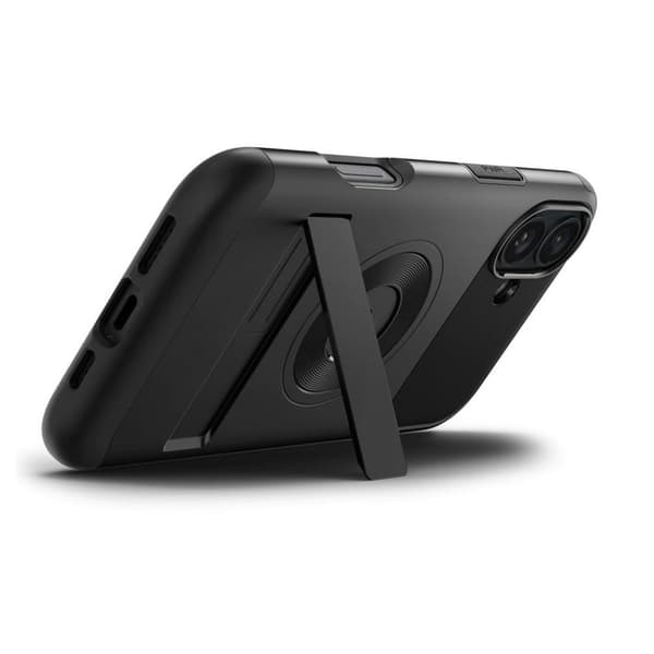 Spigen Slim Armor Mag Fit Backshell til iPhone 16 - Svart