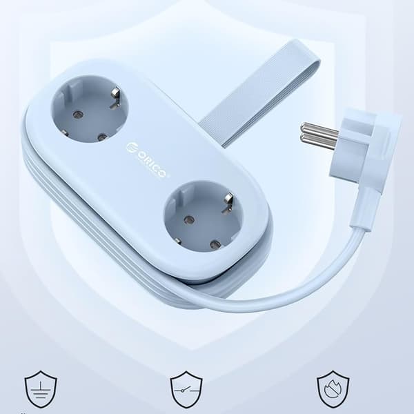 Orico AP3 20 W GaN 5-i-1-stikdåse 2x vekselstrøm + 2x USB-A + 1