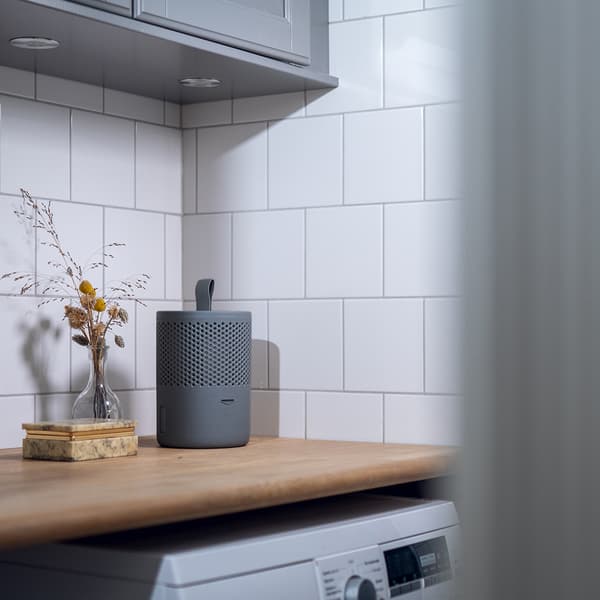 Torrbollen Home fugtabsorberer med skandinavisk design - grå