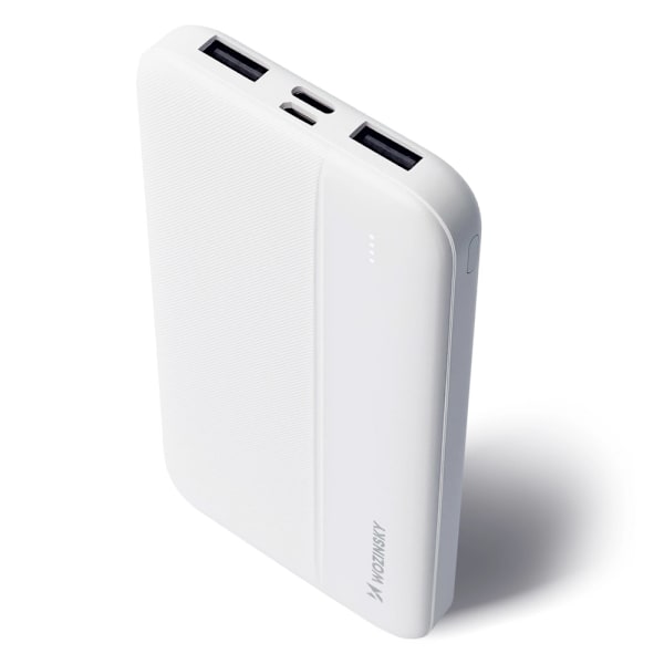 Wozinsky Powerbank 10000mAh 2xUSB:llä - valkoinen