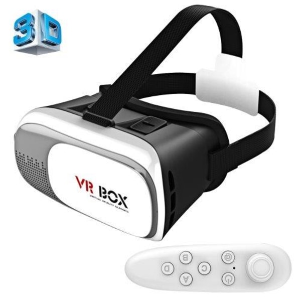 VR BOX 2.0 3D-lasit Bluetooth & Remote - 3,5-6" Näyttö