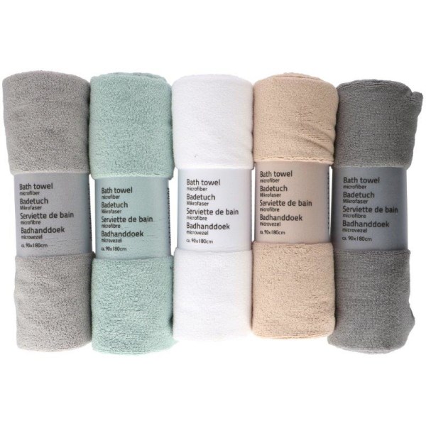 Badhandduk Mikrofiber - Superlätt & Supertorr 90 * 180 cm