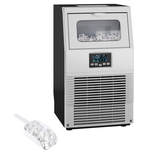 Ismaskine 30 kg/døgn / professionel isterningemaskine med LCD-d