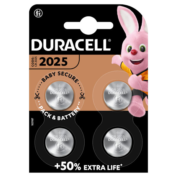 Duracell Nappiparisto CR2025 4-pakkaus