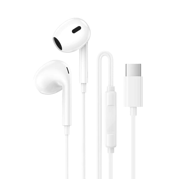 Borofone BM100 In-Ear Headset med USB-C 1,2 m - Hvid
