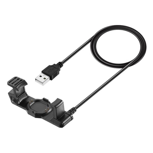 USB-laddare till Garmin Forerunner 225 - Svart / Klockladdare /