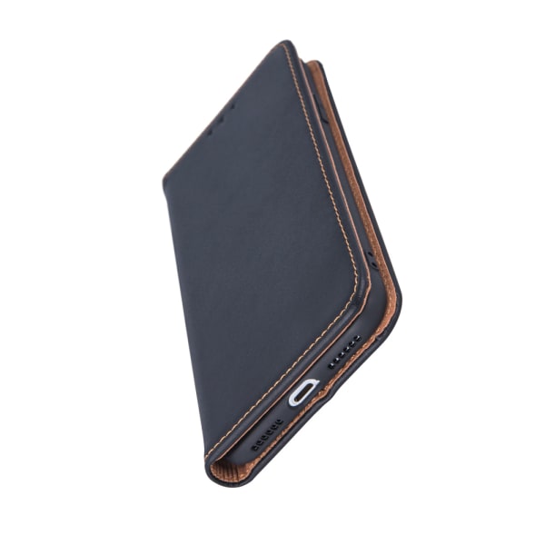 Lædercover med stativ til iPhone 14 Pro Max  black