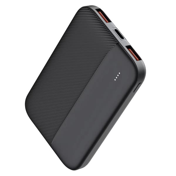 United PB2502 powerbank 5000 mAh med USB-A og USB-C - Sort