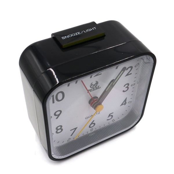 Analog väckarklocka Svart