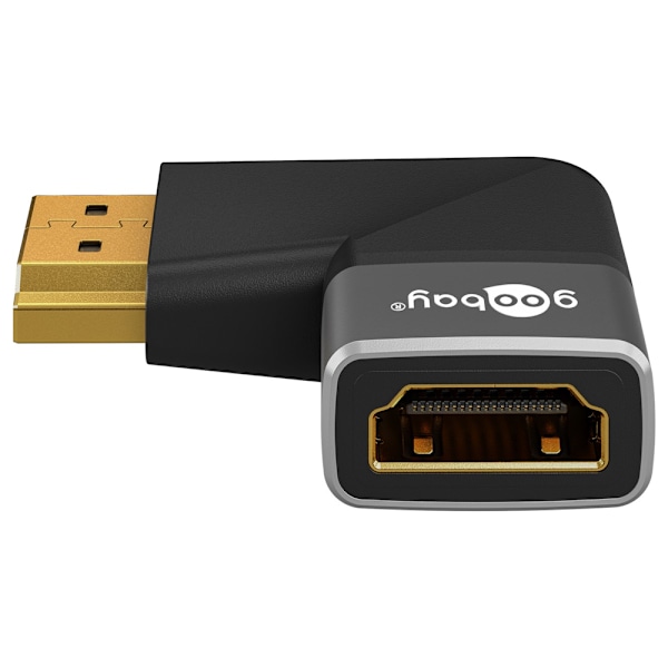 Goobay Kulmattu HDMI-sovitin 270° 8K 60Hz kullattu kullattu