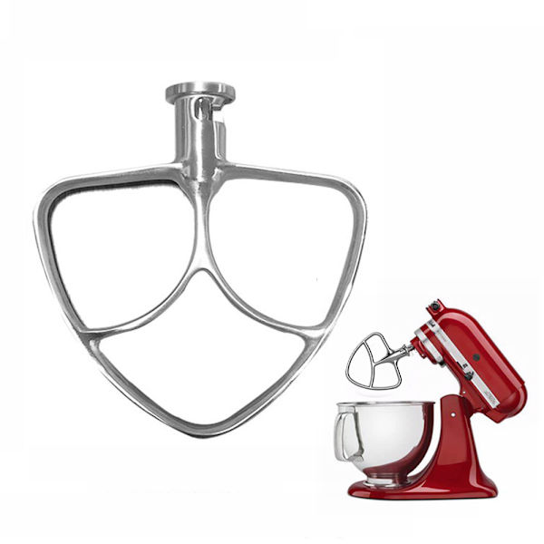 Flad mixer i rustfrit stål til Kitchen Aid 5QT
