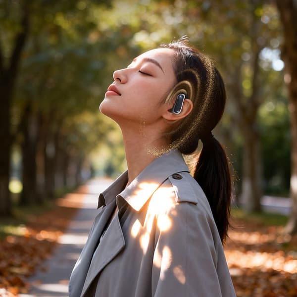 Dudao Bluetooth 5.3 headset med ørekroge - Svart