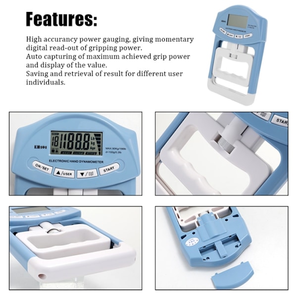Digital handdynamometer med hög precision