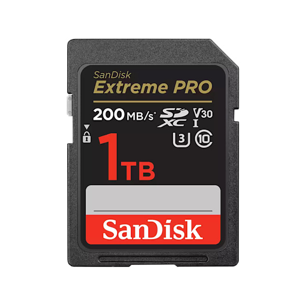 SanDisk Extreme PRO SDXC 1TB UHS-I Class 10 med UHS Speed Class