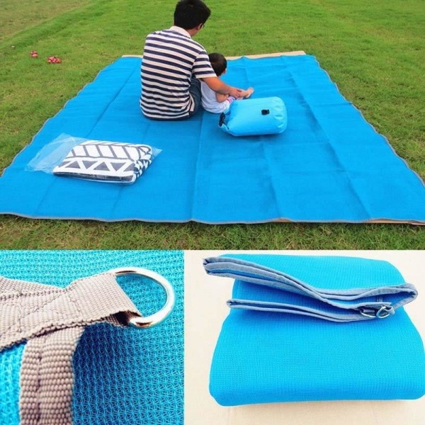 Sandfri Matta - 2x2 meter rosa