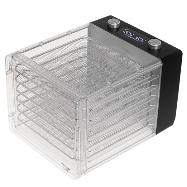 Mattork med timer, 6 brickor och vikbar design