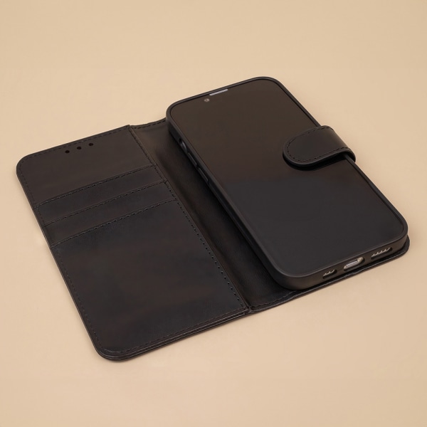 Flip cover med stativ til Xiaomi Redmi 13C 4G / 13C 5G - Sort