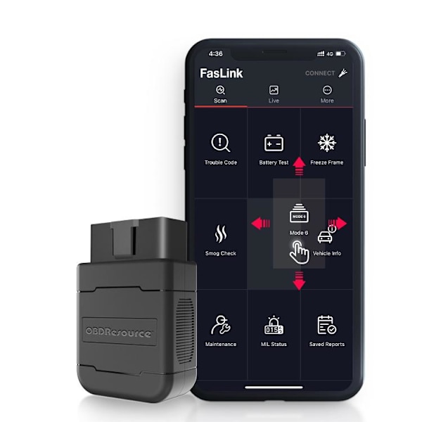 OBD ELM327 Bluetooth 4.2 auton diagnostiikka Apple ja Androidil