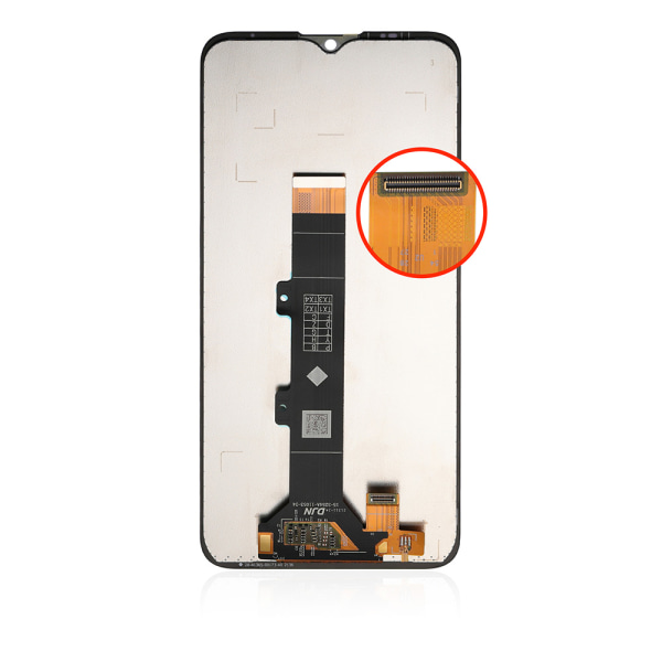 LCD skærm til Motorola Moto E20 - Sort