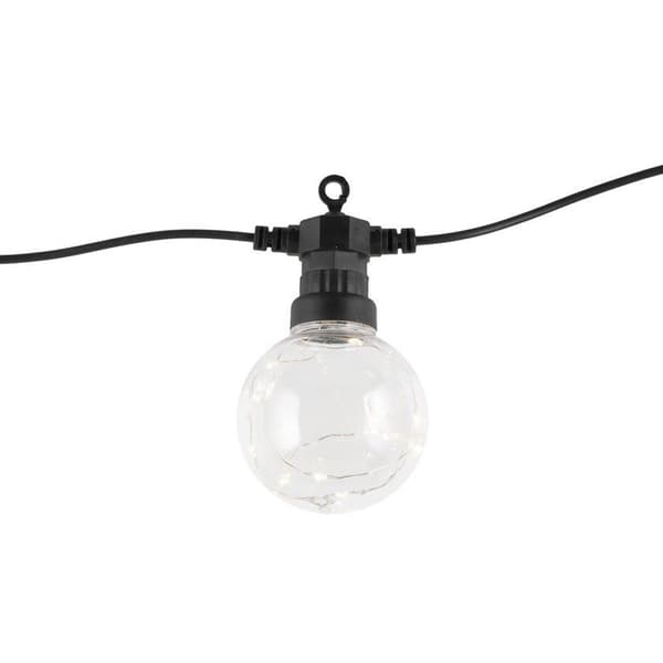 LED-loop med solcelledrevne kugler og USB-opladning