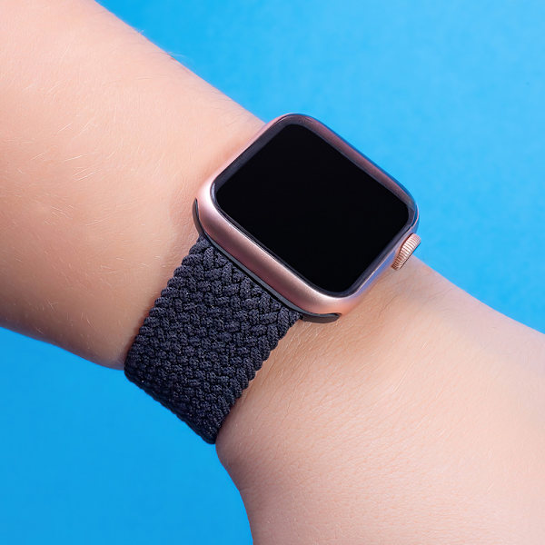 Elastiskt Armband till Apple Watch 38/40/41mm 135mm - Svart
