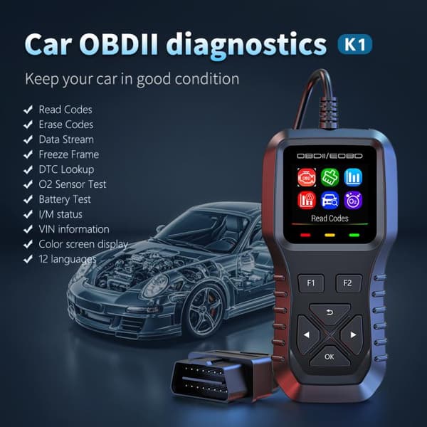 K1 OBD2 Bildiagnostikverktyg