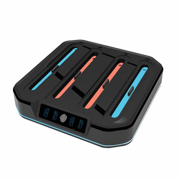 Latausteline RGB-valolla Nintendo Switch 2:lle - Musta