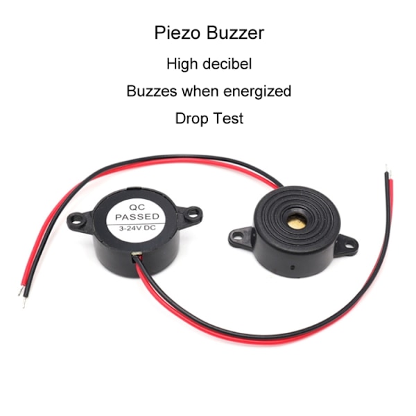 Sound Buzzer SFM-20B 95dB med piezoelektrisk teknik