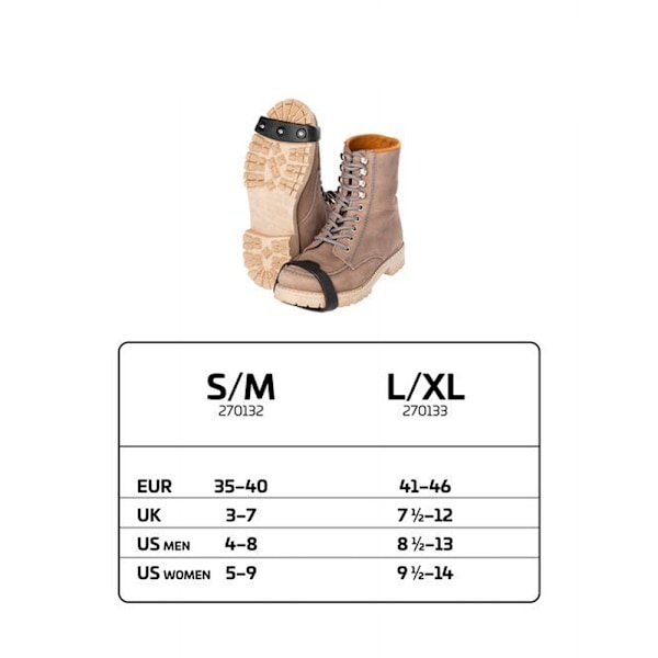 Atom Snow Grip anti-slip S-M med tre stålknopper