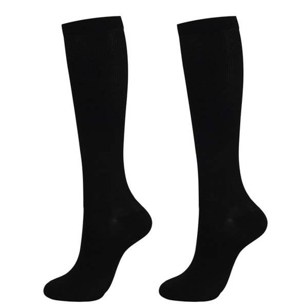 Støttestrømper af nylon størrelse L/XL - Sort