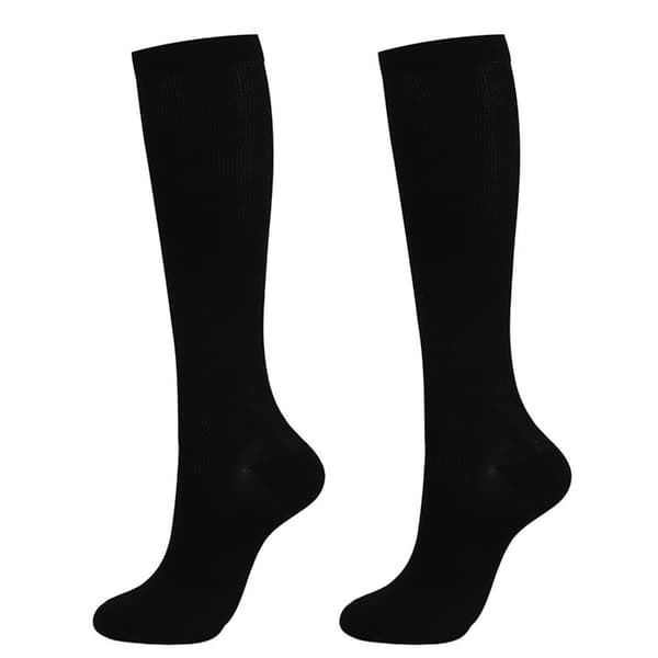 Støttestrømper i nylon størrelse L/XL - Sort