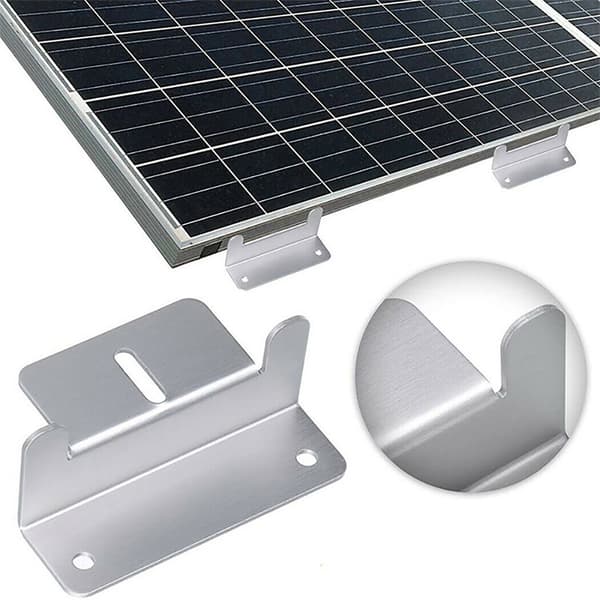 Z-beslag til solpaneler i aluminium - perfekt til autocamperens