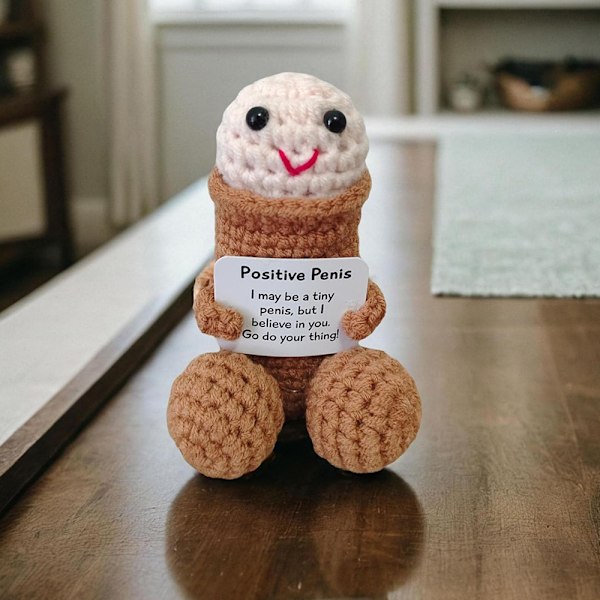 Strikket positiv penis