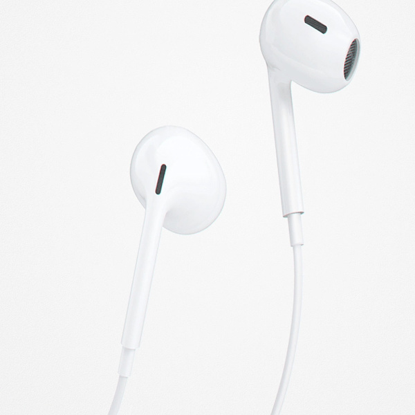 In-Ear Hörlurar med Lightning och fjärrkontroll - Vit