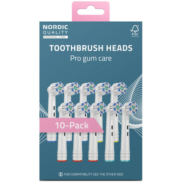 Nordic Quality Hammasharja Pro Purukumi Oral-B Powerille 10-pak