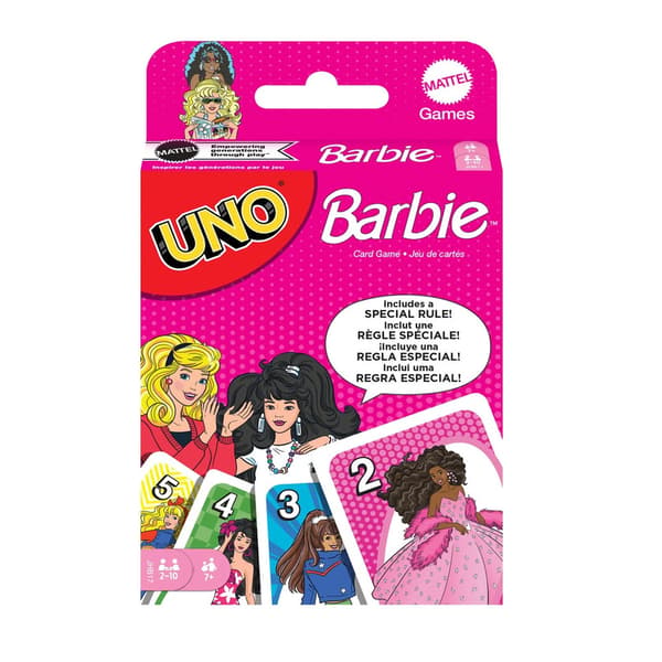 Uno Barbie -korttipeli / Barbie-teemainen perhepeli / Keräilyko