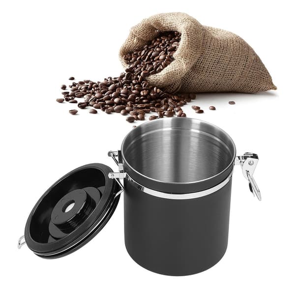 Lufttät Kaffeburk 1,5L / kaffebehållare / Burk med lock